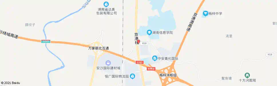 长沙安华加油站_公交站地图_长沙公交_妙搜公交查询2025