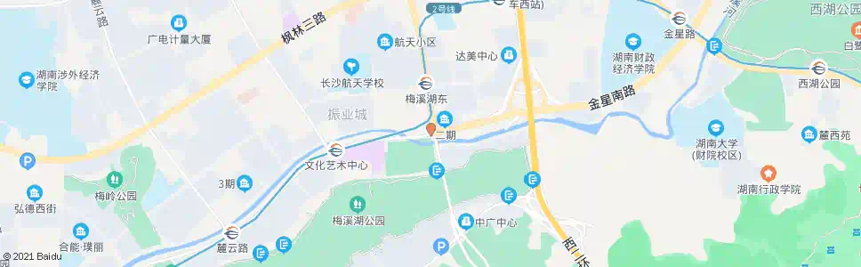 长沙梅溪湖路节庆路口_公交站地图_长沙公交_妙搜公交查询2025