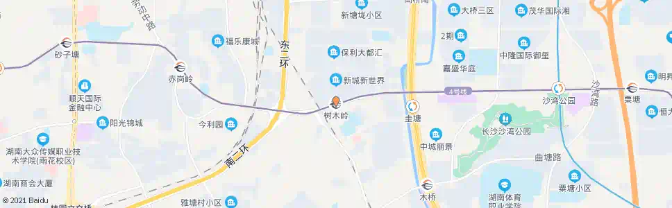 长沙树木岭_公交站地图_长沙公交_妙搜公交查询2025