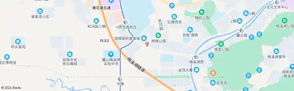 长沙东方红路听雨路口_公交站地图_长沙公交_妙搜公交查询2025