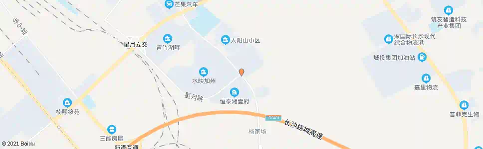 长沙太阳山路青竹湖路口_公交站地图_长沙公交_妙搜公交查询2025