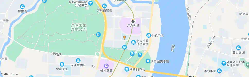 长沙博才洋湖小学_公交站地图_长沙公交_妙搜公交查询2025