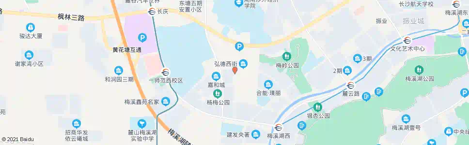 长沙东方红路看云路口_公交站地图_长沙公交_妙搜公交查询2025