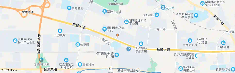 长沙旺龙路岳麓大道口_公交站地图_长沙公交_妙搜公交查询2025