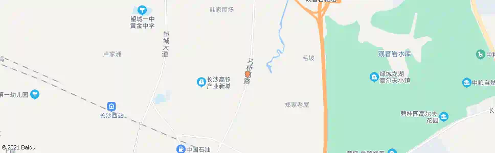 长沙野鸭岭_公交站地图_长沙公交_妙搜公交查询2025