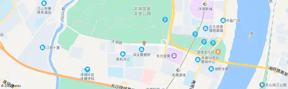 长沙洋湖大道石湖塘路口_公交站地图_长沙公交_妙搜公交查询2025