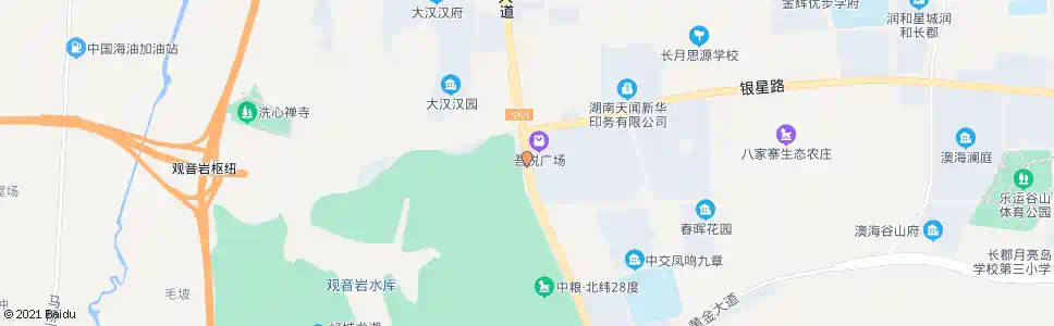 长沙银星路口_公交站地图_长沙公交_妙搜公交查询2025