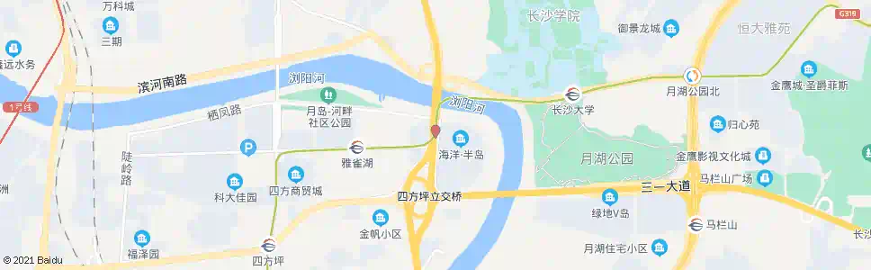 长沙双拥路口_公交站地图_长沙公交_妙搜公交查询2025