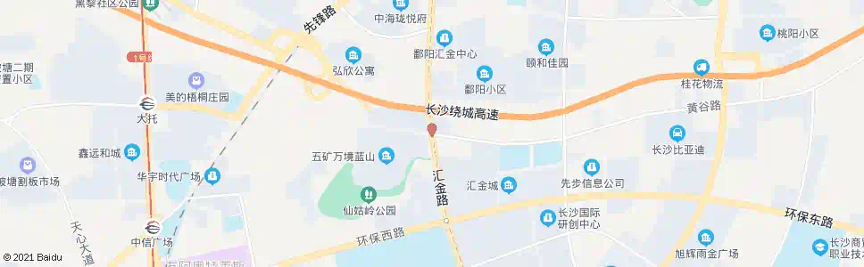 长沙汇金路黄谷路口_公交站地图_长沙公交_妙搜公交查询2025