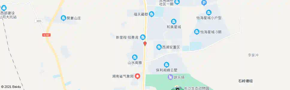 长沙西湖村_公交站地图_长沙公交_妙搜公交查询2025