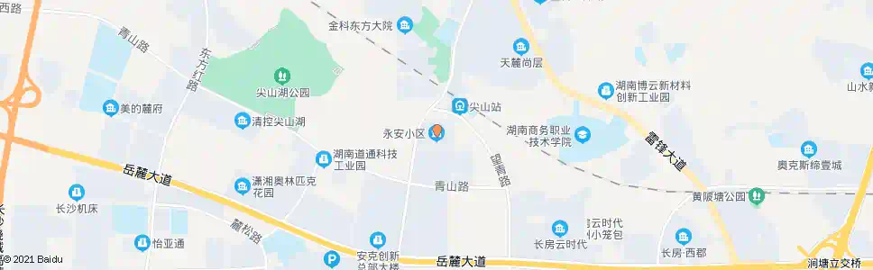 长沙永安小区_公交站地图_长沙公交_妙搜公交查询2025