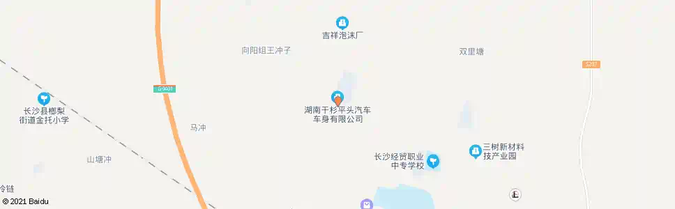 长沙干杉车身厂_公交站地图_长沙公交_妙搜公交查询2025