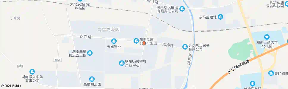 长沙赤岗路口_公交站地图_长沙公交_妙搜公交查询2025