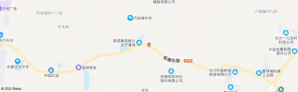 长沙大湾岭_公交站地图_长沙公交_妙搜公交查询2025