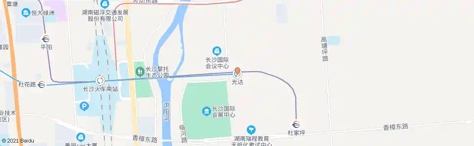 长沙光达地铁站_公交站地图_长沙公交_妙搜公交查询2025