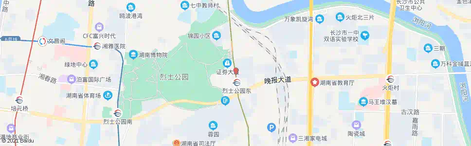 长沙新华联(王府花园)_公交站地图_长沙公交_妙搜公交查询2025