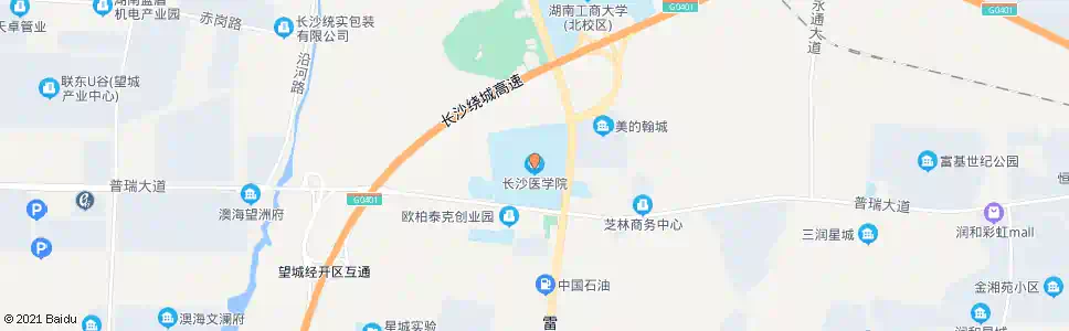长沙上白沙湾(省医药学校)_公交站地图_长沙公交_妙搜公交查询2025