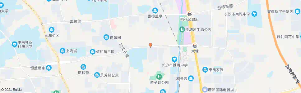 长沙木莲路圭塘路口_公交站地图_长沙公交_妙搜公交查询2025