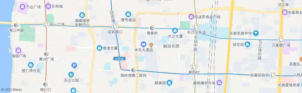 长沙文艺路口东_公交站地图_长沙公交_妙搜公交查询2025