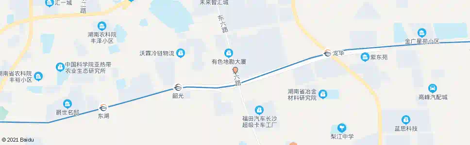 长沙红光村_公交站地图_长沙公交_妙搜公交查询2025