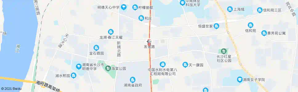 长沙芙蓉路友谊路口_公交站地图_长沙公交_妙搜公交查询2025