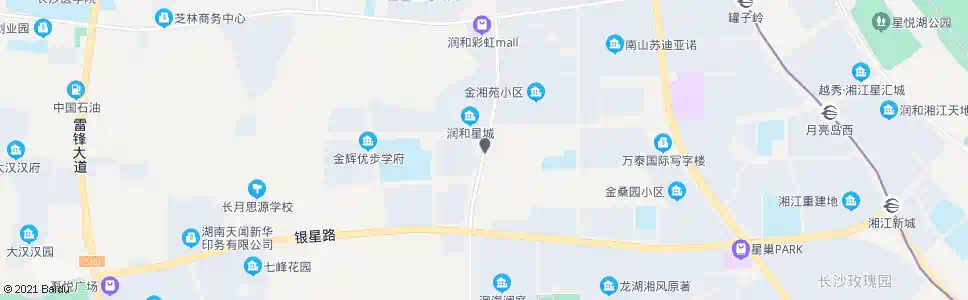 长沙黄金路月亮岛路口_公交站地图_长沙公交_妙搜公交查询2025