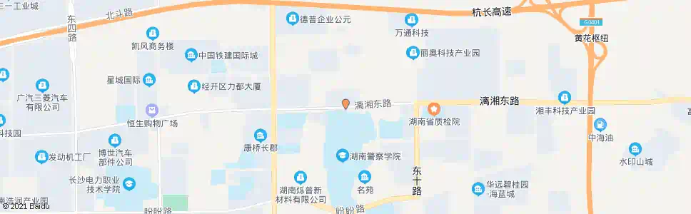 长沙警校北门_公交站地图_长沙公交_妙搜公交查询2025