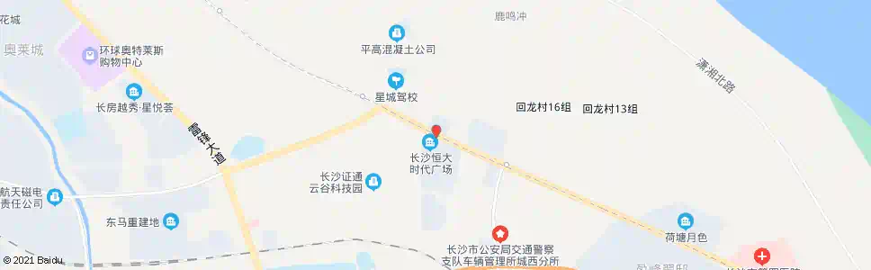 长沙大湖村_公交站地图_长沙公交_妙搜公交查询2025