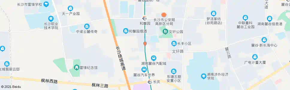 长沙东方红路文轩路口_公交站地图_长沙公交_妙搜公交查询2025