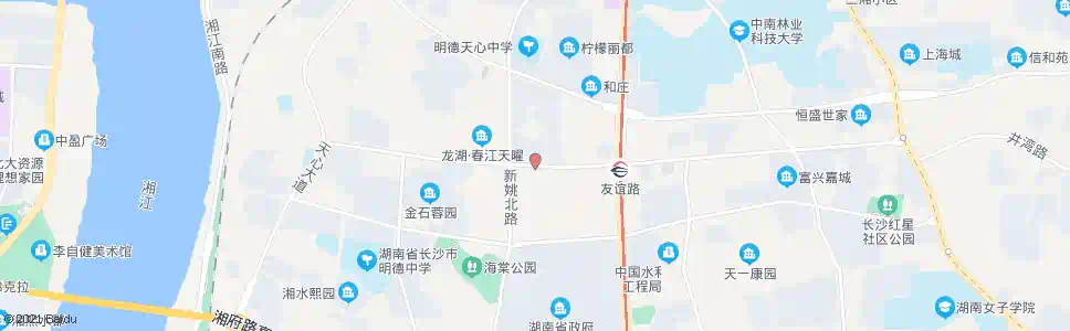 长沙友谊路新姚路口_公交站地图_长沙公交_妙搜公交查询2025