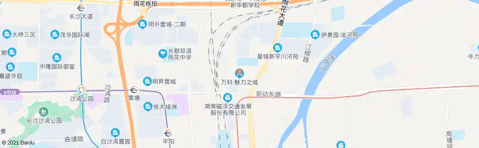 长沙万科魅力之城_公交站地图_长沙公交_妙搜公交查询2025