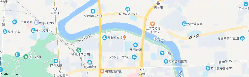 长沙王家湖路浏阳河大道口_公交站地图_长沙公交_妙搜公交查询2025