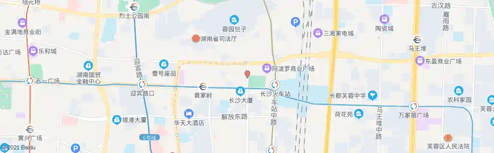 长沙晓园路_公交站地图_长沙公交_妙搜公交查询2025