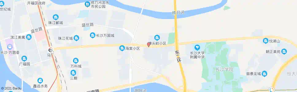 长沙福元路洪山路口_公交站地图_长沙公交_妙搜公交查询2025