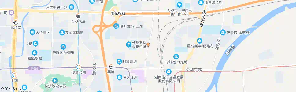 长沙花候路石坝路口_公交站地图_长沙公交_妙搜公交查询2025
