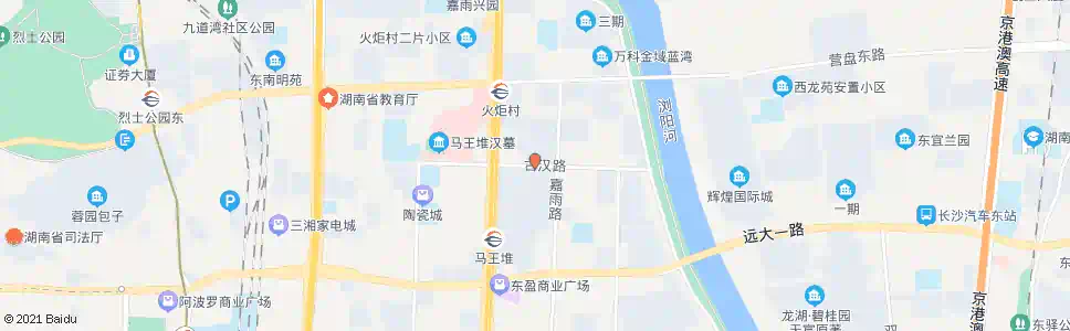 长沙古汉路汉城路口_公交站地图_长沙公交_妙搜公交查询2025