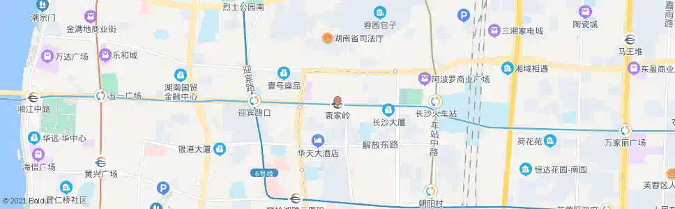 长沙袁家岭站_公交站地图_长沙公交_妙搜公交查询2025