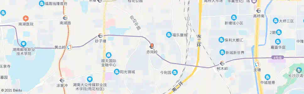 长沙赤岗岭_公交站地图_长沙公交_妙搜公交查询2025