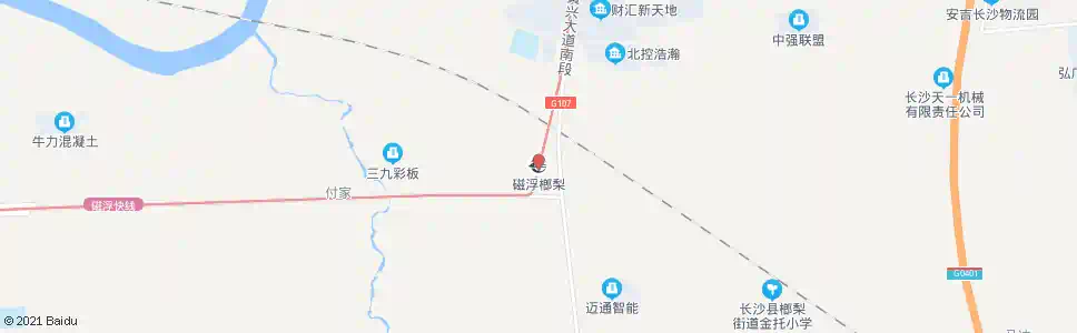 长沙磁浮榔梨站_公交站地图_长沙公交_妙搜公交查询2025