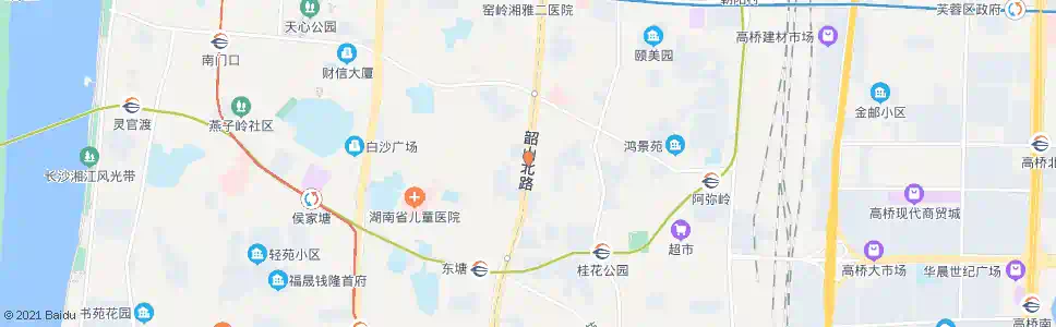 长沙曹家坡_公交站地图_长沙公交_妙搜公交查询2025