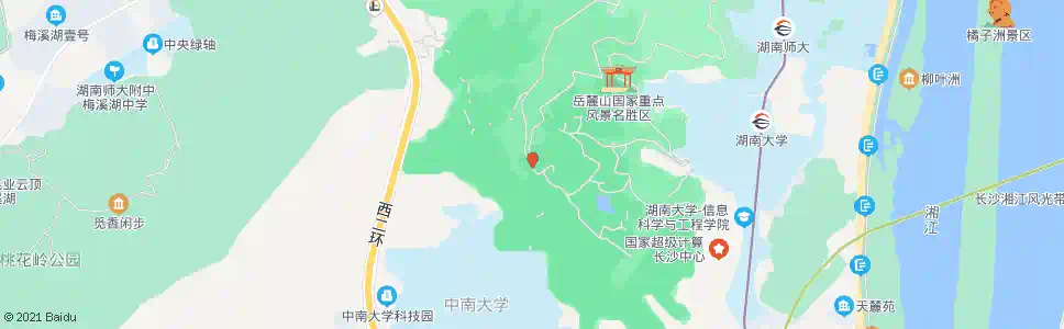 长沙湘江路响鼓岭路口_公交站地图_长沙公交_妙搜公交查询2025