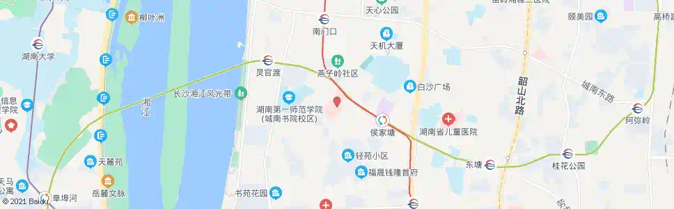 长沙长沙市三医院(仰天湖)_公交站地图_长沙公交_妙搜公交查询2025