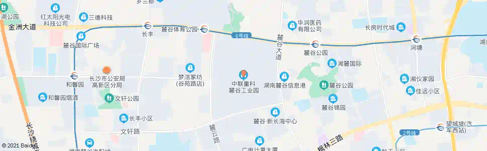 长沙中联重科麓谷工业园(桐梓坡西路口)_公交站地图_长沙公交_妙搜公交查询2025
