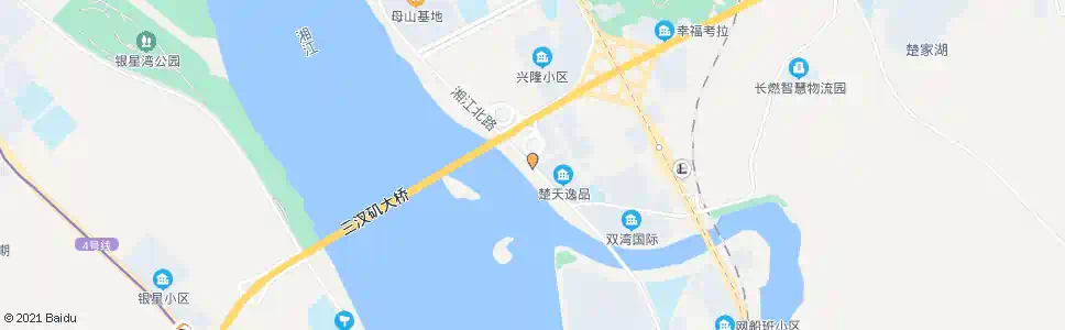 长沙三汊矶大桥东_公交站地图_长沙公交_妙搜公交查询2025