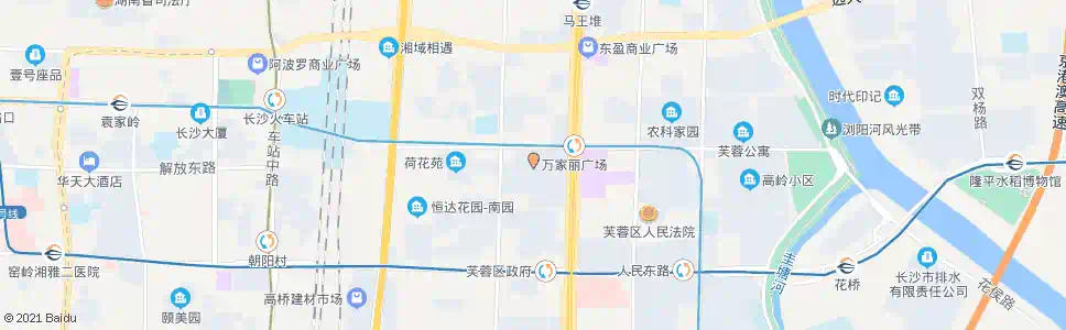 长沙东方新城_公交站地图_长沙公交_妙搜公交查询2025