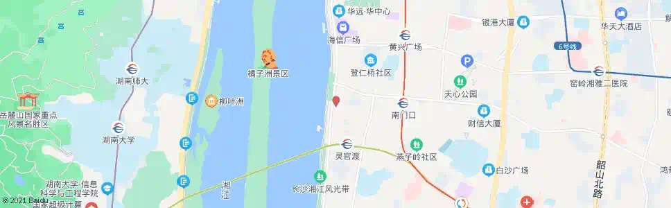 长沙楚湘街_公交站地图_长沙公交_妙搜公交查询2025