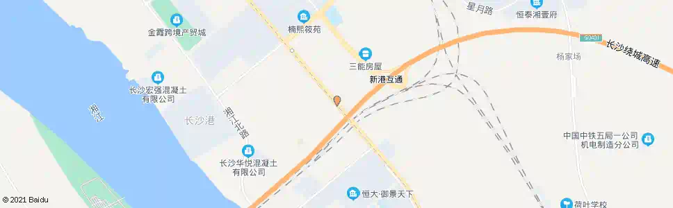 长沙港成路口_公交站地图_长沙公交_妙搜公交查询2025