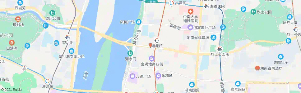 长沙营盘路西_公交站地图_长沙公交_妙搜公交查询2025