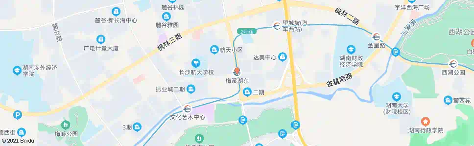 长沙梅溪湖东_公交站地图_长沙公交_妙搜公交查询2025