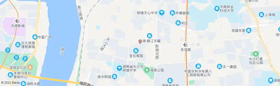 长沙石人村(金盛蓉园布市)_公交站地图_长沙公交_妙搜公交查询2025